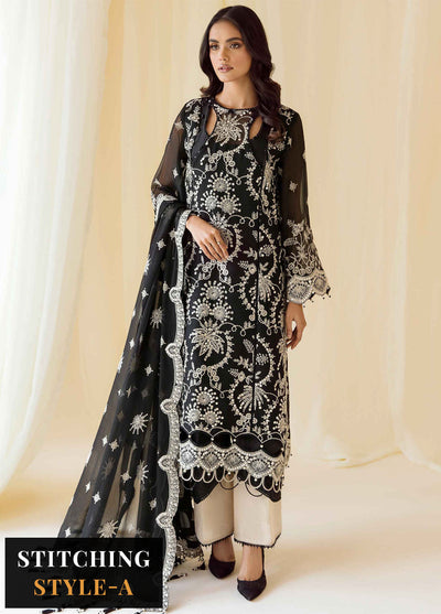 Rang-E-Mehr By Alizeh Fashion Embroidered Chiffon Suits Unstitched 3 Piece AFB23RM Meeras - Luxury Collection