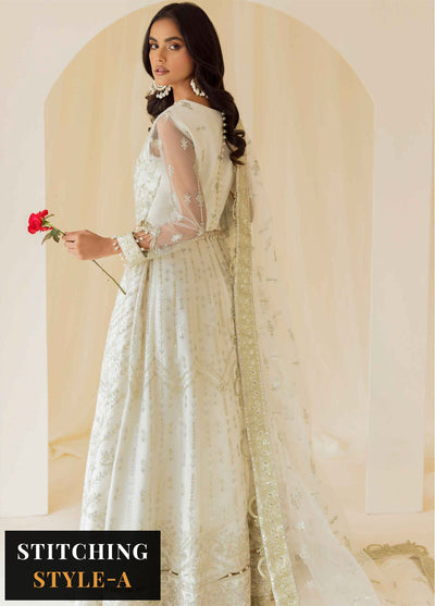 Rang-E-Mehr By Alizeh Fashion Embroidered Net Suits Unstitched 3 Piece AFB23RM Ghazal - Luxury Collection