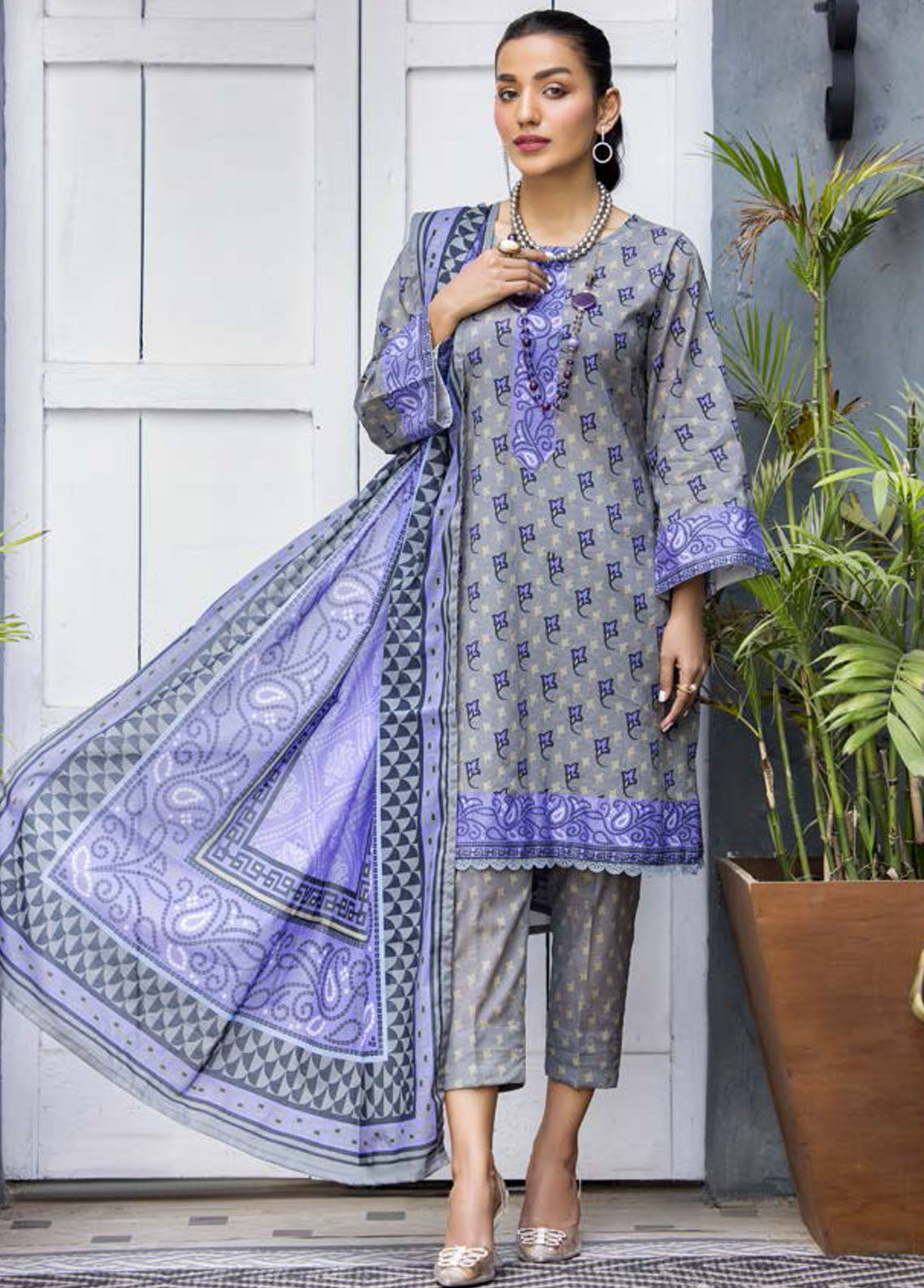 Rang By Motifz Printed Lawn Collection 2023 3705 MADEMOSILLE