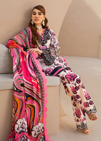 Raya By Maria Osama Khan Unstitched Collection 2023 Vol-1 MR-01 Electric Pink