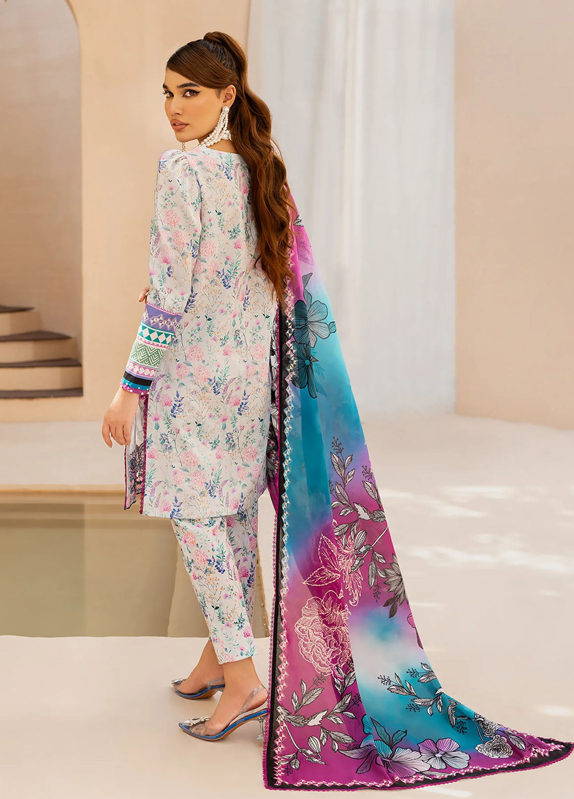 Raya By Maria Osama Khan Unstitched Collection 2023 Vol-1 MR-02 Truffle