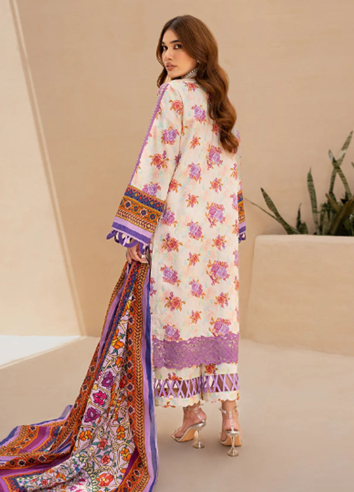 Raya By Maria Osama Khan Unstitched Collection 2023 Vol-1 MR-04 Lavendar Haze