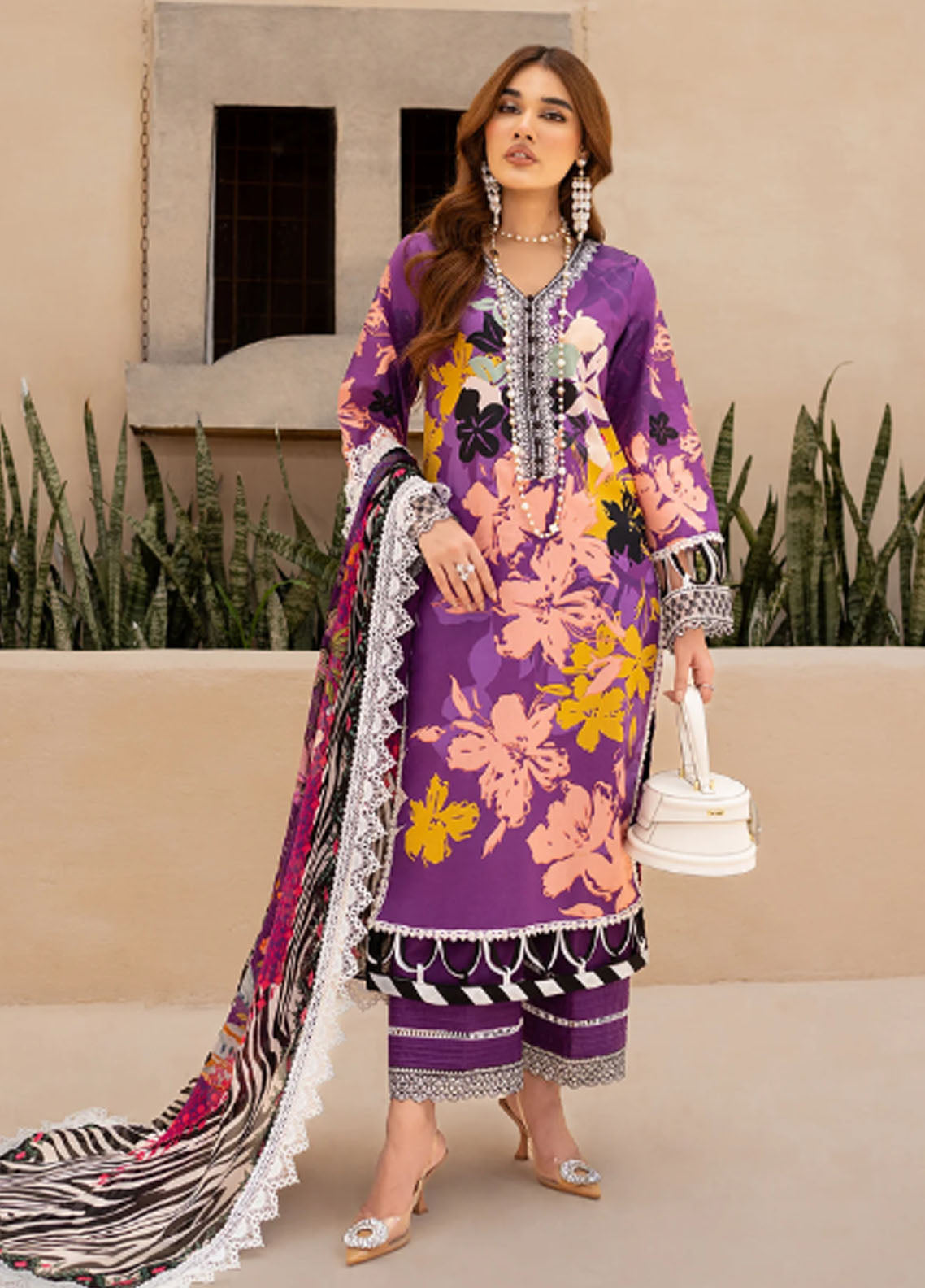 Raya By Maria Osama Khan Unstitched Collection 2023 Vol-1 MR-06 Jasper