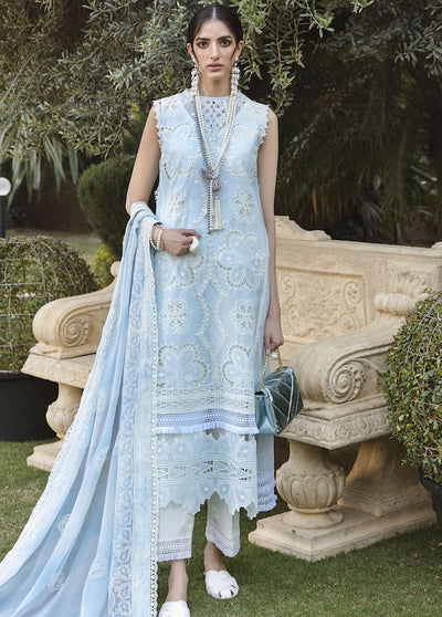 Sable Vogue Embroidered Lawn Suits Unstitched 3 Piece SV23L SL-02-23-V1 ALYSSA - Luxury Collection