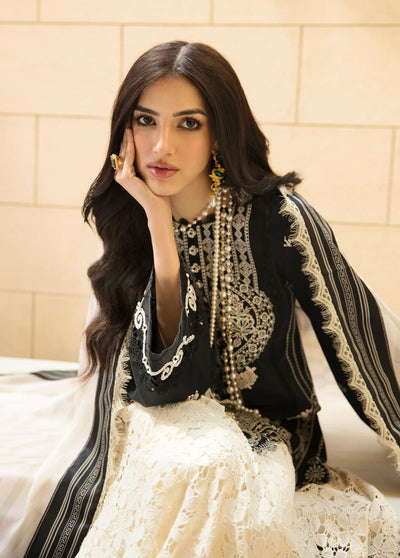 Sable Vogue Embroidered Lawn Suits Unstitched 3 Piece SV23L SL-14-23-V1 THEA - Luxury Collection