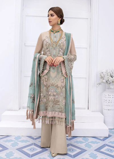 Safeera By Flossie Luxury Chiffon Collection 2023 S-809 Summer Melon