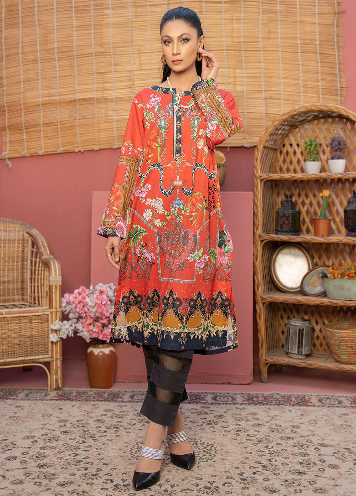 Safwa Digital Print Kurti Collection 2023 SKD-261