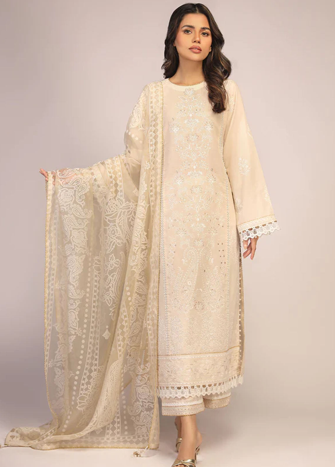 Sahar Unstitched Chikankari Collection S23-CK-003