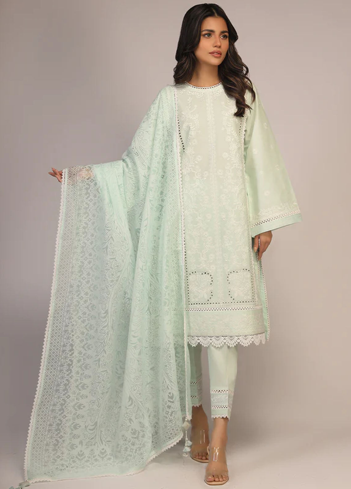 Sahar Unstitched Chikankari Collection S23-CK-004