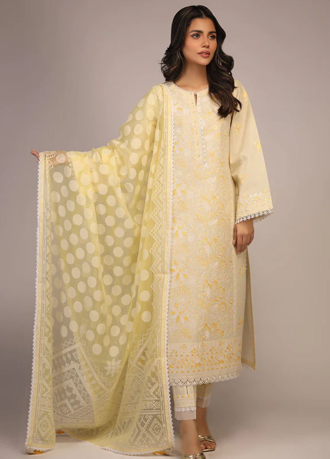 Sahar Unstitched Chikankari Collection S23-CK-006