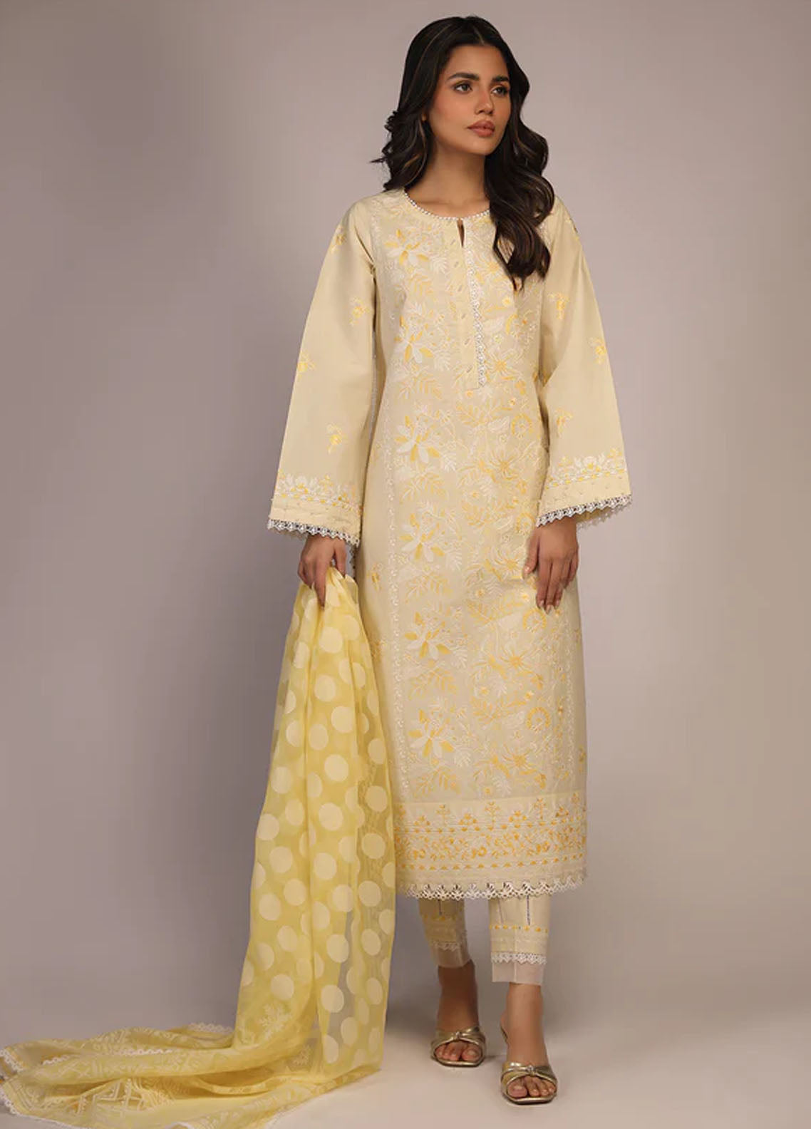 Sahar Unstitched Chikankari Collection S23-CK-006