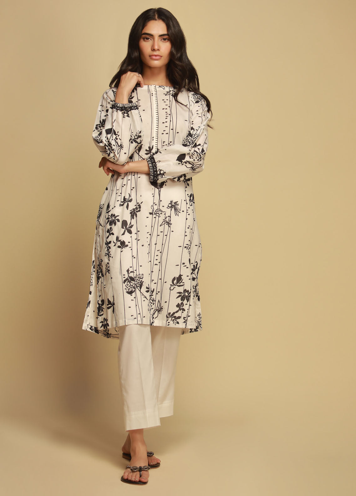 Sahar Unstitched Monochrome Summer Lawn Collection 2023 SBW-23-02