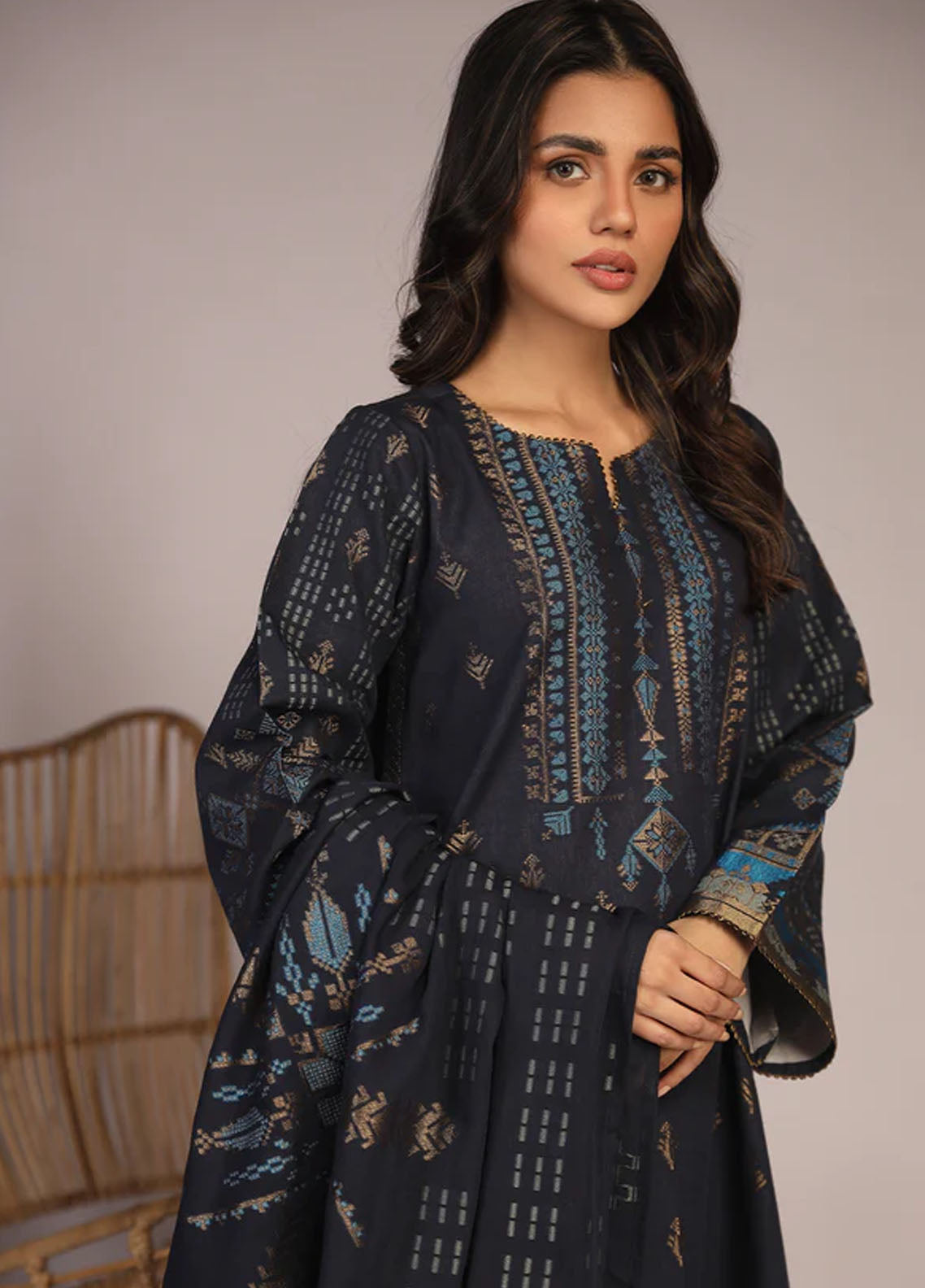 Sahar Unstitched Premium Jacquard SJ-RM-04