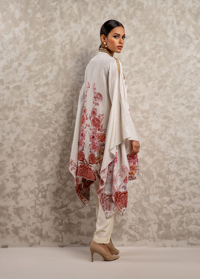 Shamaeel Ansari Luxury Pret Embroidered Silk Shirt AM-09