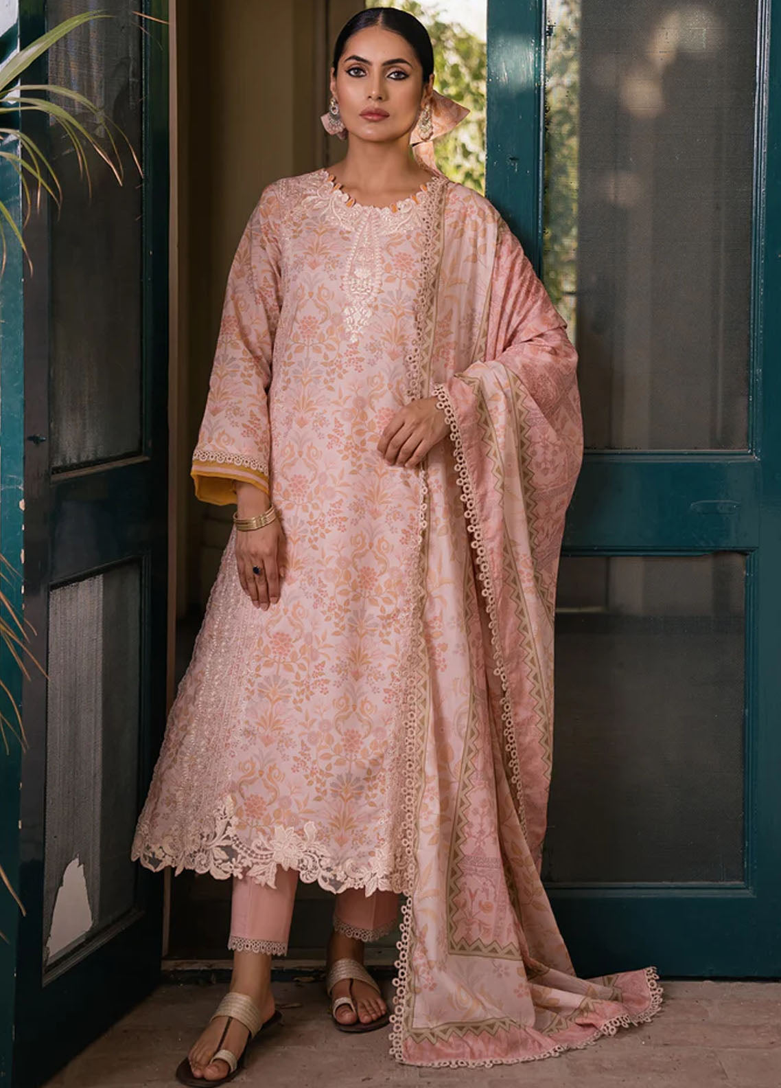 Shezlin By Aabyaan Chikankari Prints Collection 2023 AC-07 Elanah