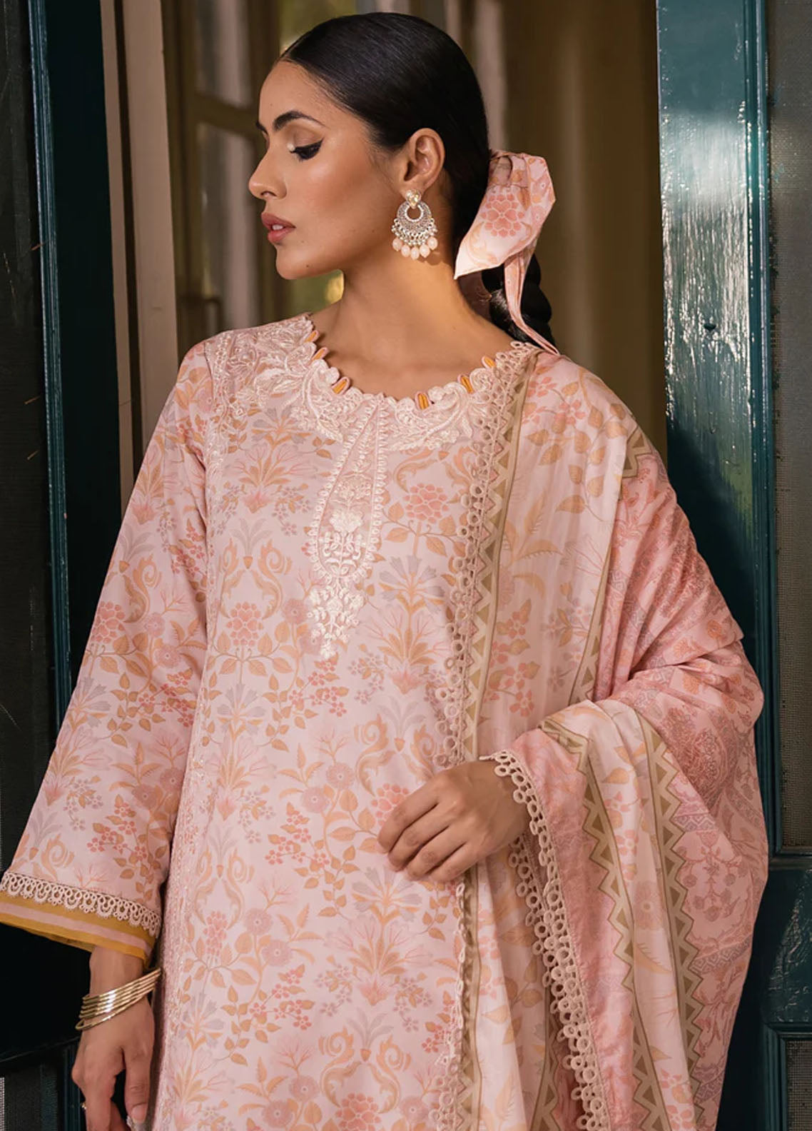 Shezlin By Aabyaan Chikankari Prints Collection 2023 AC-07 Elanah