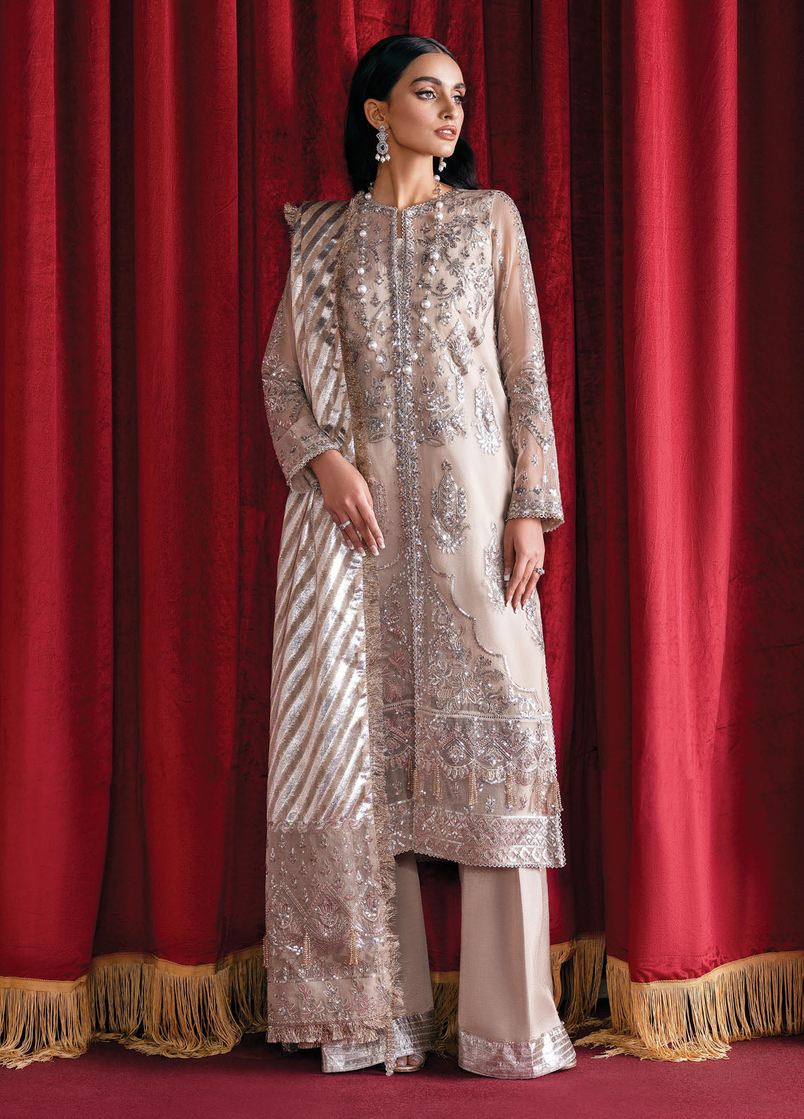 Starlet By Afrozeh Luxury Unstitched Collection 2023 ASOS-V1-02 Pearl Dream