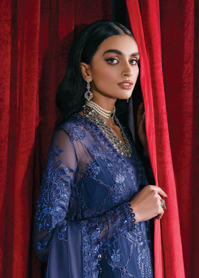 Starlet By Afrozeh Luxury Unstitched Collection 2023 ASOS-V1-04 Sapphire Elegance