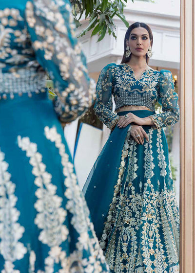 Tabassum Mughal Wedding Edition 2023 03 Aqua Beauty