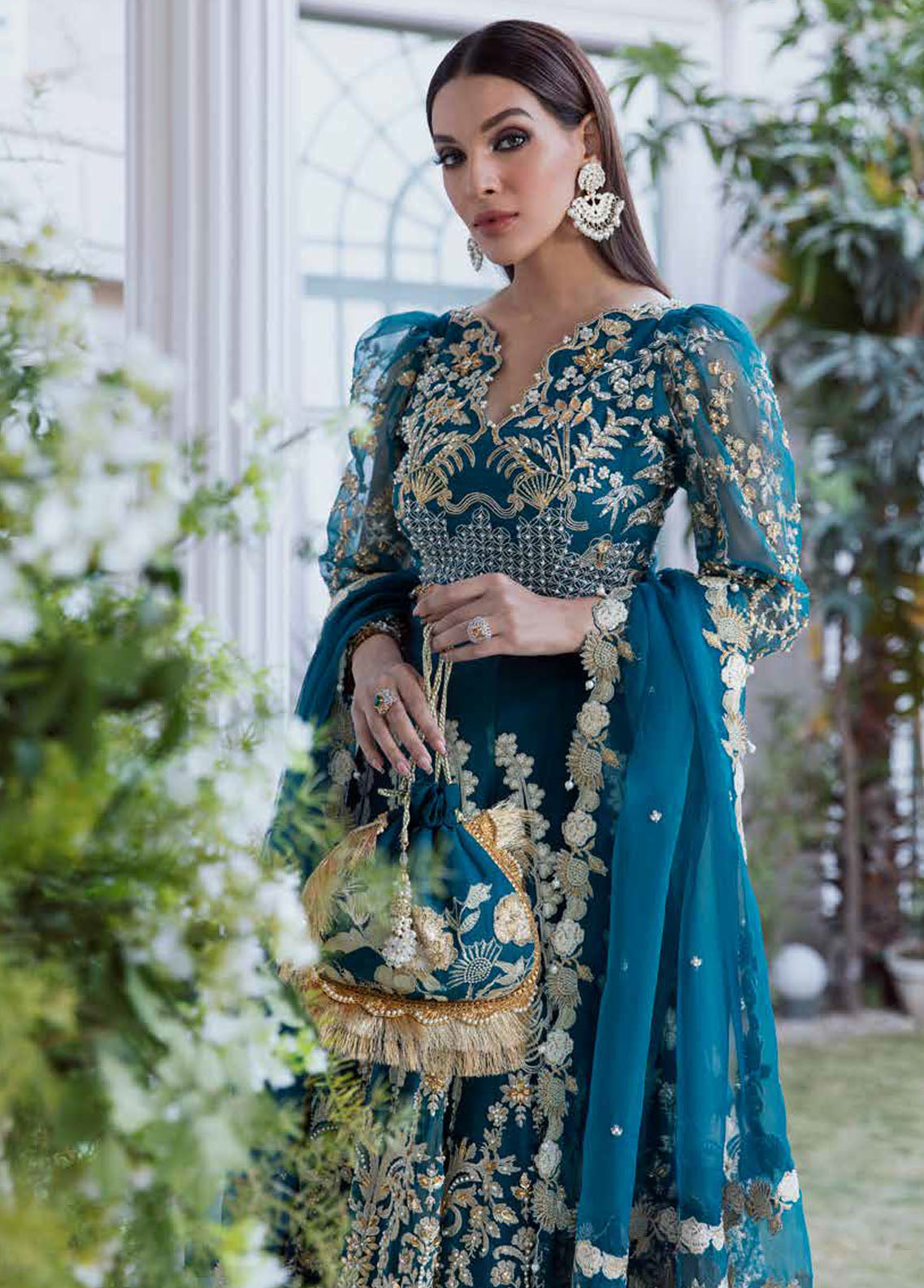Tabassum Mughal Wedding Edition 2023 03 Aqua Beauty