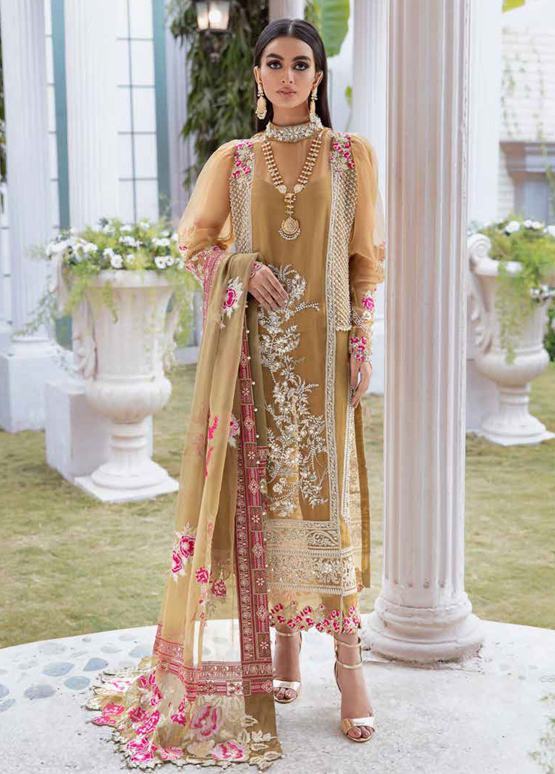 Tabassum Mughal Wedding Edition 2023 06 Bronze Mist