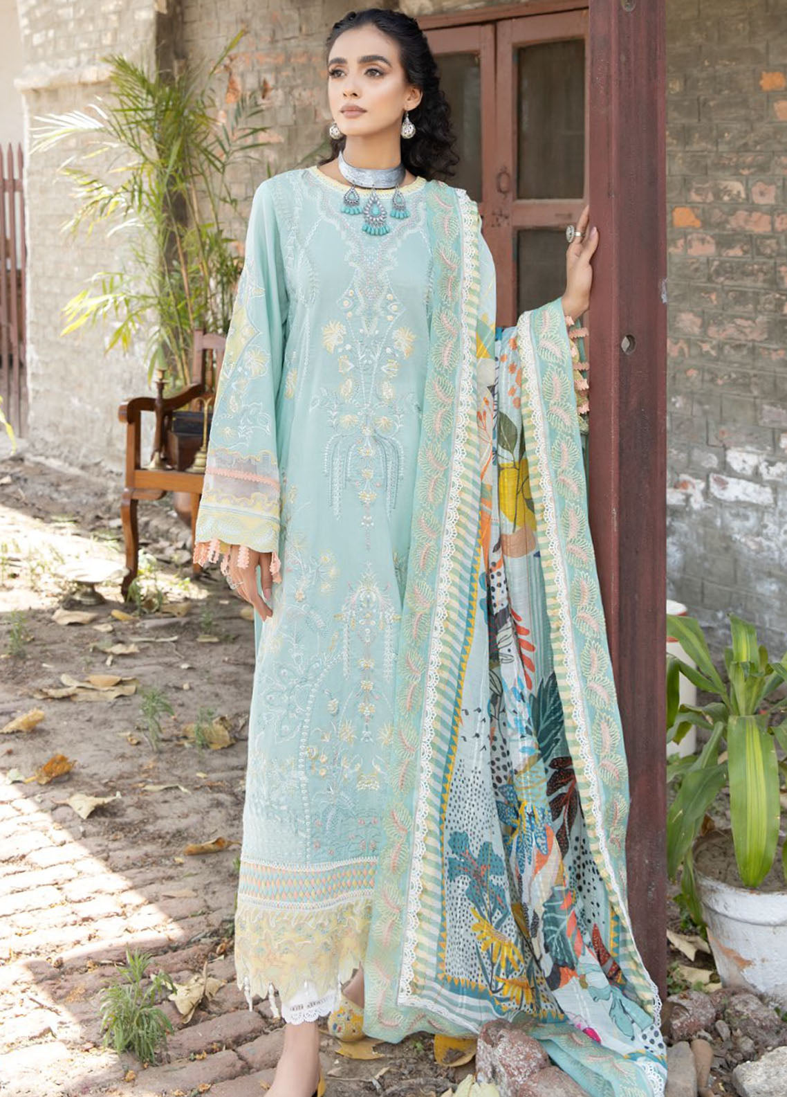 Tehzeeb By Riaz Arts Chikankari Lawn Collection 2023 TL-39