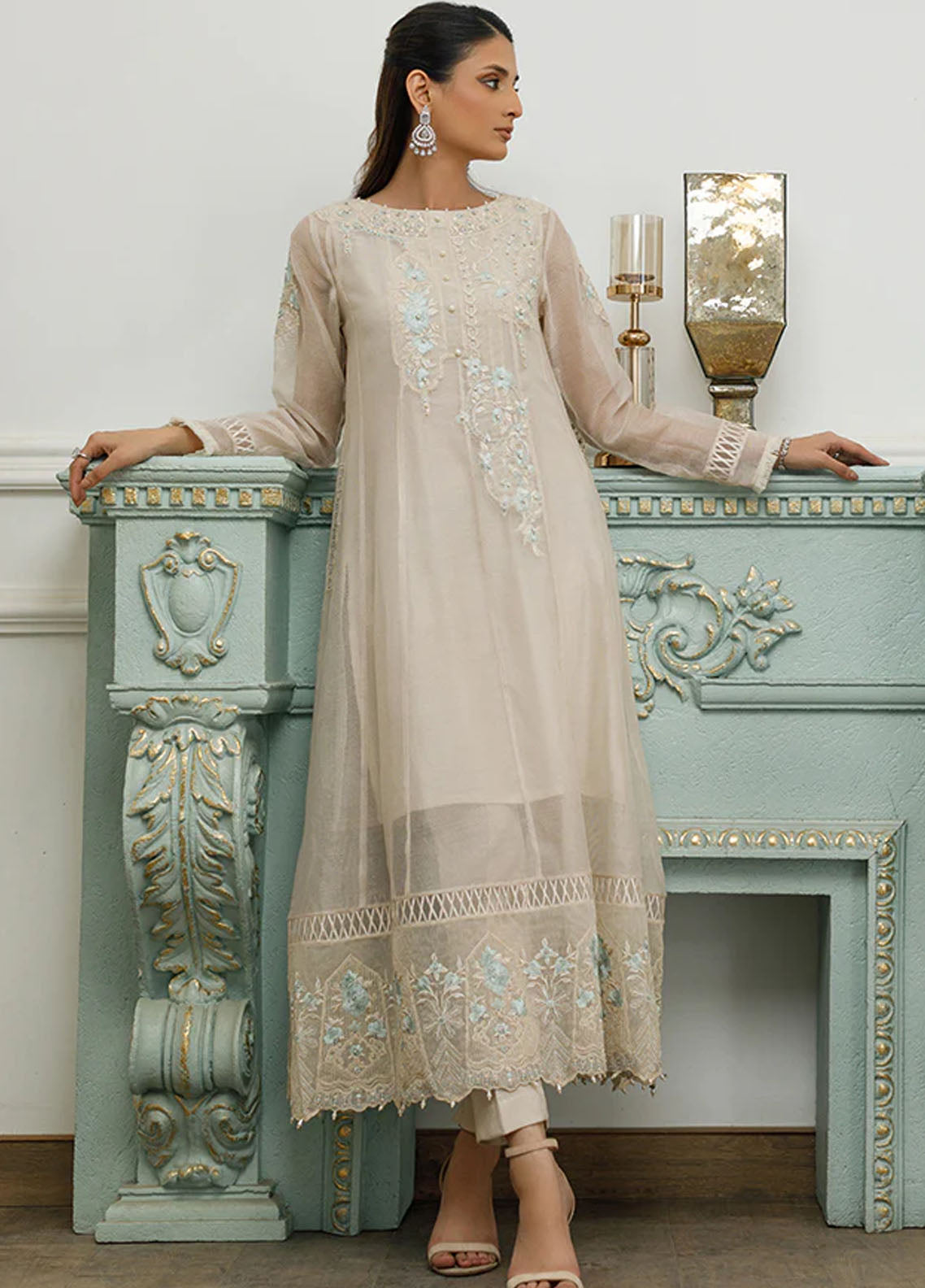 Threads & Motifs Luxury Pret Khaadi Net Shirt 8267