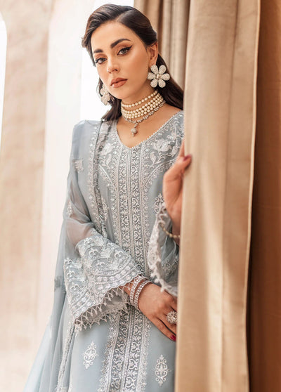 Zainab By Mashq Unstitched Collection 2023 QFD-0061 Gesso