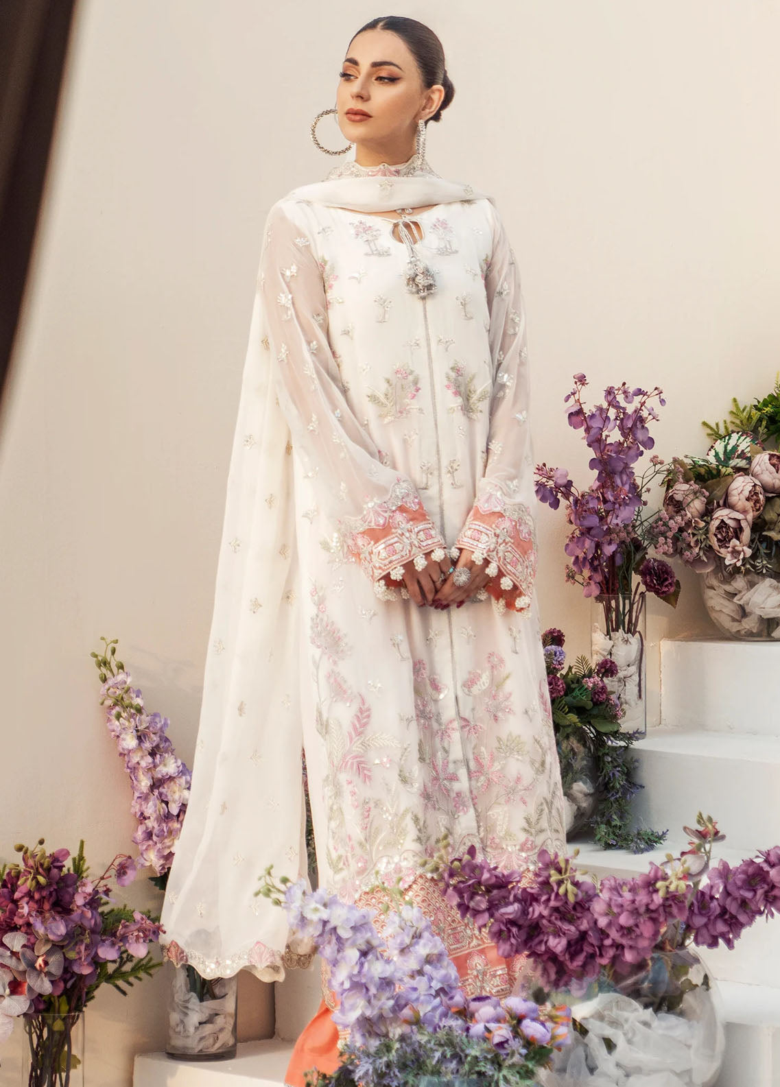 Zainab By Mashq Unstitched Collection 2023 QFD-0063 Alive