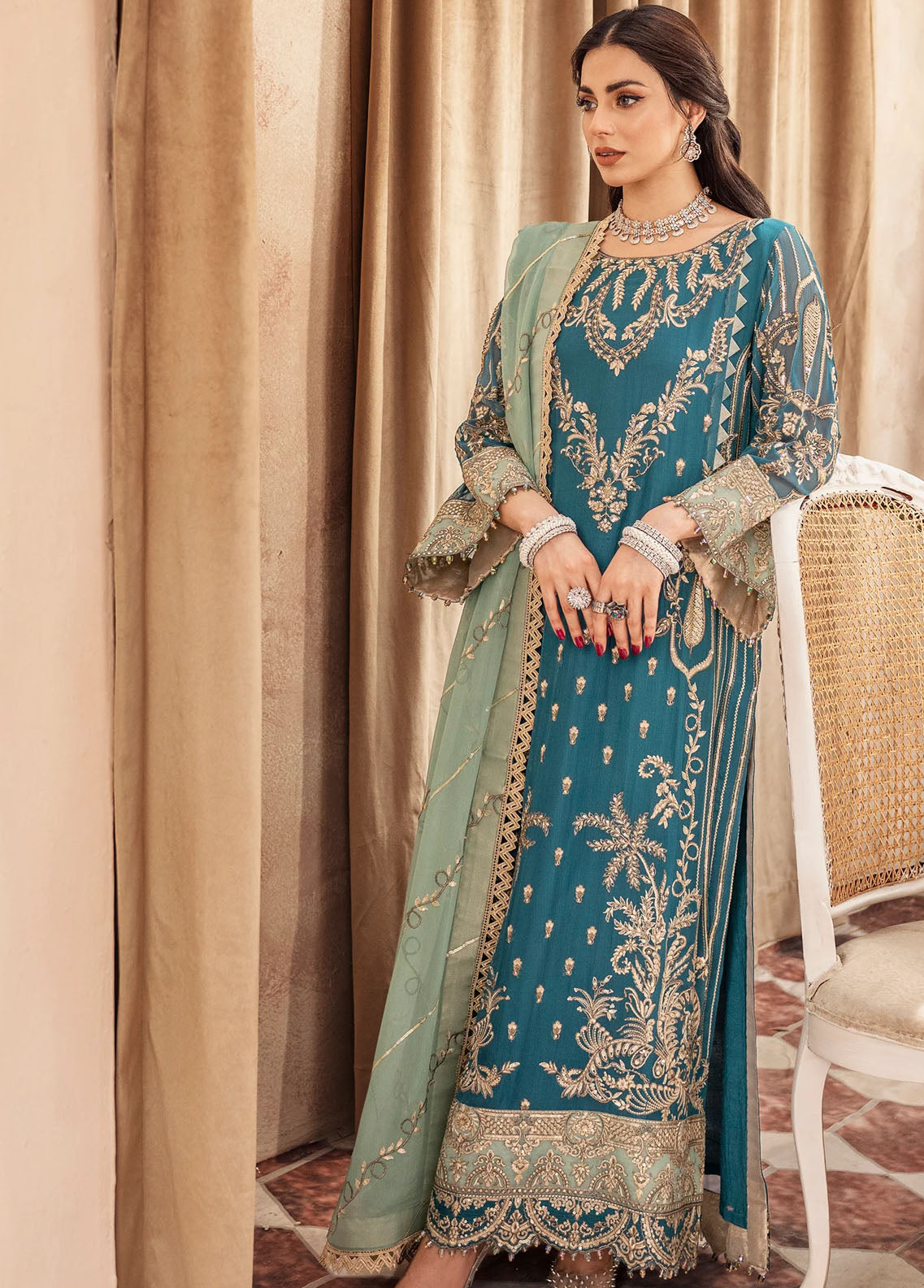 Zainab By Mashq Unstitched Collection 2023 QFD-0066 Cynical