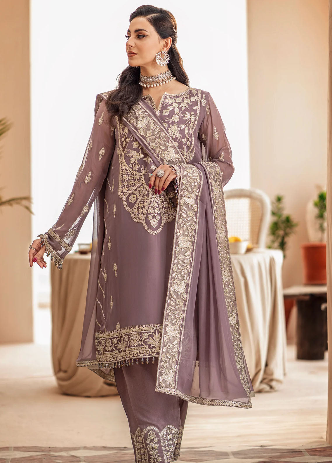 Zainab By Mashq Unstitched Collection 2023 QFD-0067 Nimble