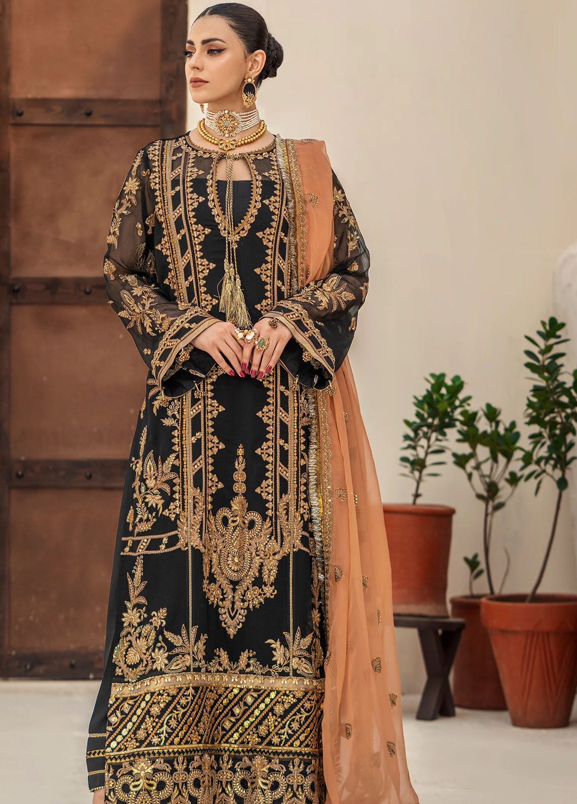 Zainab By Mashq Unstitched Collection 2023 QFD-0070 Evening Aura
