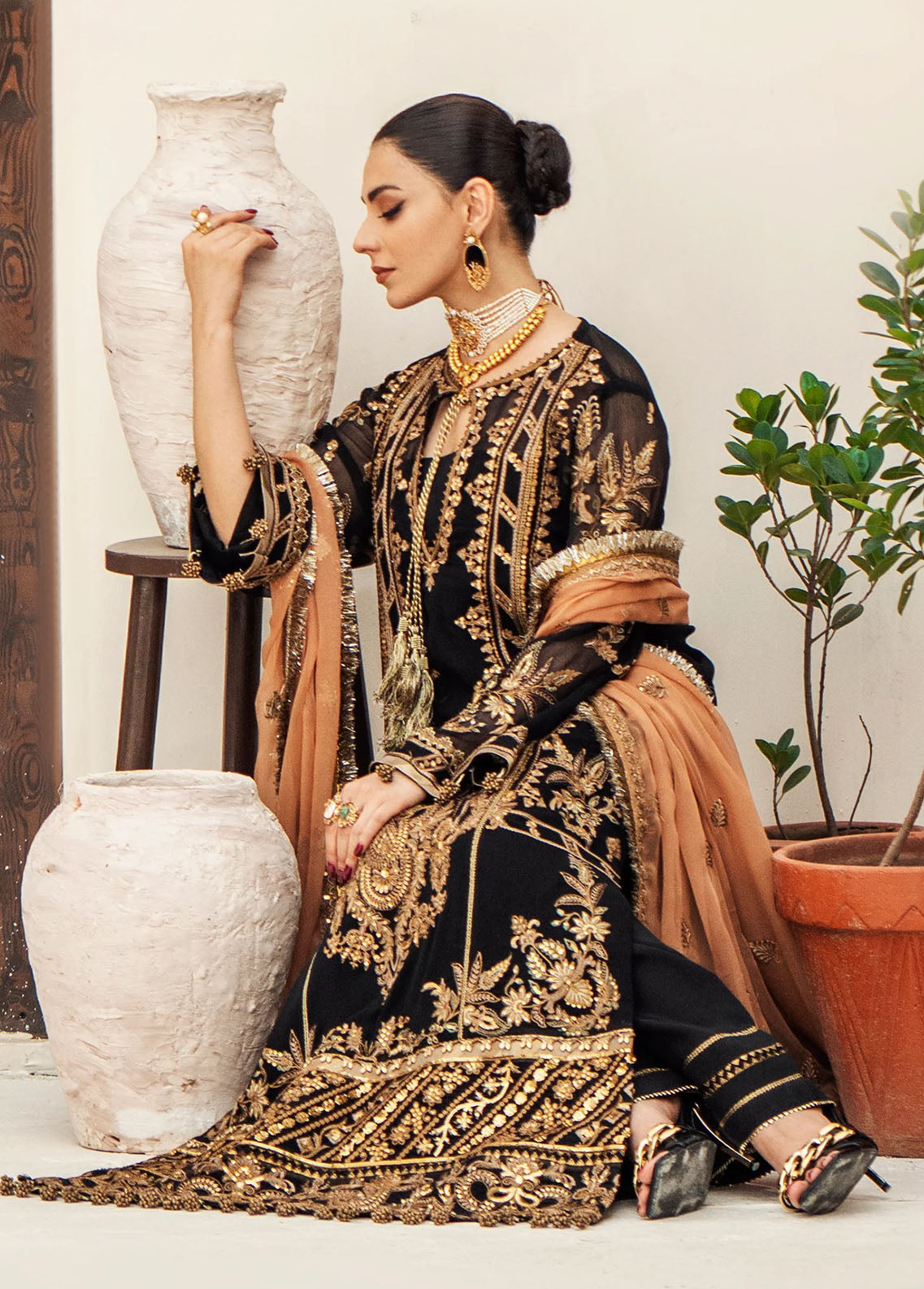 Zainab By Mashq Unstitched Collection 2023 QFD-0070 Evening Aura