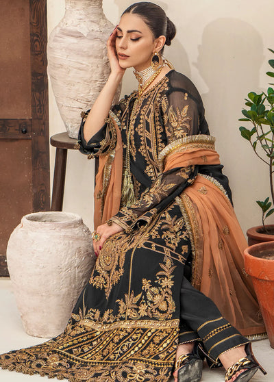 Zainab By Mashq Unstitched Collection 2023 QFD-0070 Evening Aura