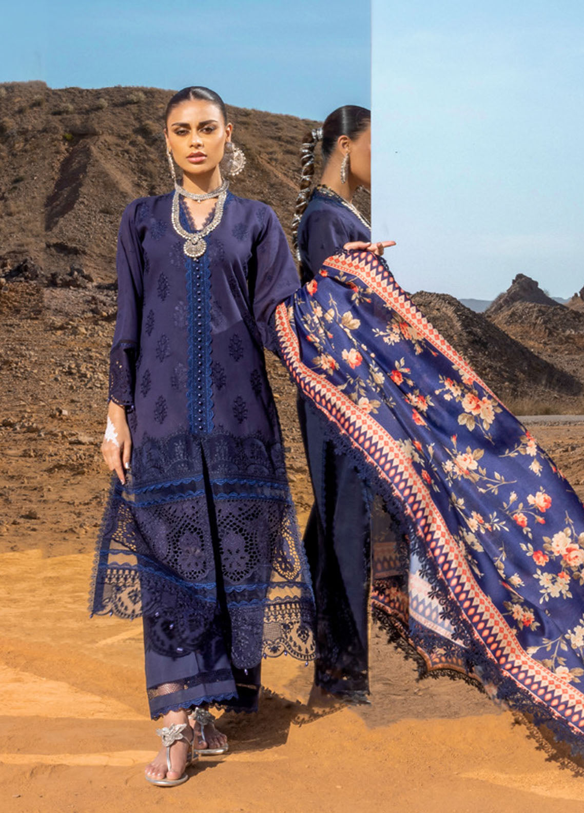 Zainab Chottani Luxury Chikankari Lawn Collection 09-B