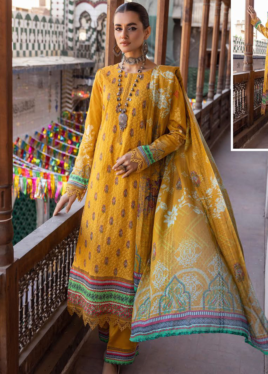 Zarkis By Riaz Arts Mother Printed Chikankari Collection D-01