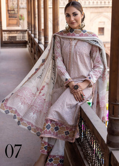 Zarkis By Riaz Arts Mother Printed Chikankari Collection D-07