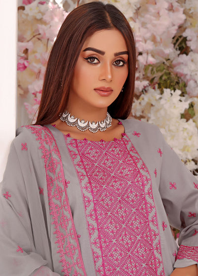 Zenia By Fine Tex Embroidered Lawn Suits Unstitched 3 Piece FNT23-Z6 ZC-02 - Summer Collection