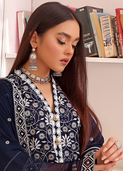 Zenia By Fine Tex Embroidered Lawn Suits Unstitched 3 Piece FNT23-Z6 ZC-05 - Summer Collection