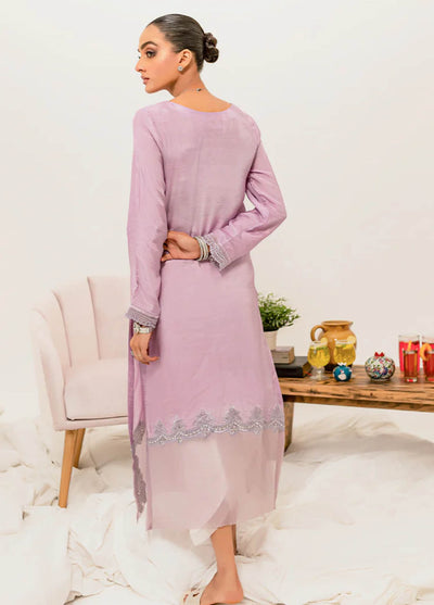 Zoya & Fatima Pret Raw Silk 2 Piece Suit ZOF23P Viola