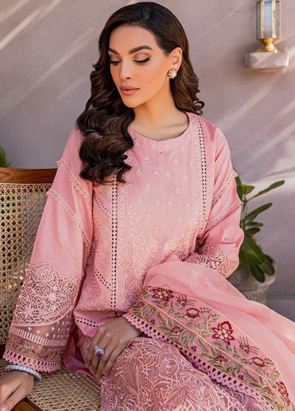 Zoya & Fatima Unstitched Luxury Lawn Collection 2023 ZF-02 Azha