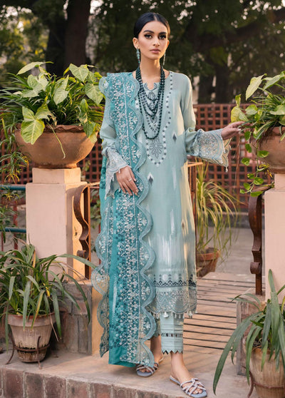 Maya By Nureh Embroidered Lawn Suits Unstitched 3 Piece NU23M NJ-46 - Summer Collection